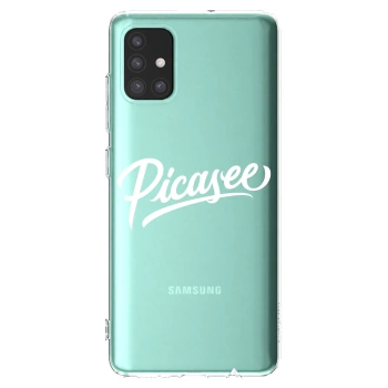 Picasee silikonski prozorni ovitek za Samsung Galaxy M51 M515F - Picasee - old logo - white