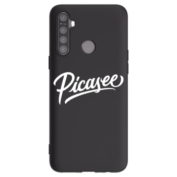 Picasee silikonski črni ovitek za Realme 5 - Picasee - old logo - white