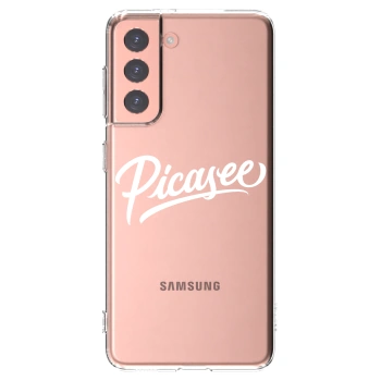 Picasee silikonski prozorni ovitek za Samsung Galaxy S21 5G G991B - Picasee - old logo - white
