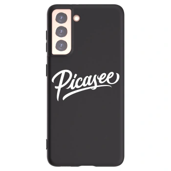 Picasee silikonski črni ovitek za Samsung Galaxy S21 5G G991B - Picasee - old logo - white