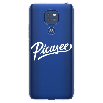 Picasee silikonski prozorni ovitek za Motorola Moto G9 Play - Picasee - old logo - white