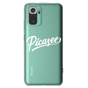 Picasee silikonski prozorni ovitek za Xiaomi Redmi Note 10 Pro - Picasee - old logo - white