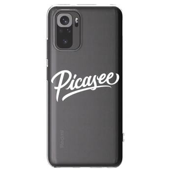 Picasee silikonski prozorni ovitek za Xiaomi Redmi Note 10S - Picasee - old logo - white