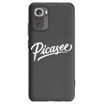 Picasee silikonski črni ovitek za Xiaomi Redmi Note 10S - Picasee - old logo - white