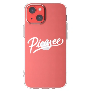 Picasee silikonski prozorni ovitek za Apple iPhone 13 mini - Picasee - old logo - white