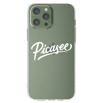 Picasee silikonski prozorni ovitek za Apple iPhone 13 Pro Max - Picasee - old logo - white