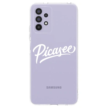 Picasee silikonski prozorni ovitek za Samsung Galaxy A32 4G SM-A325F - Picasee - old logo - white