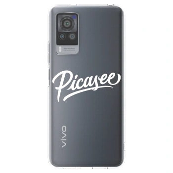 Picasee silikonski prozorni ovitek za Vivo X60 Pro 5G - Picasee - old logo - white