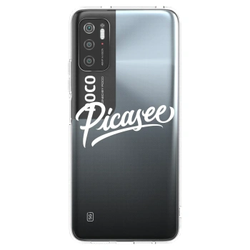 Picasee silikonski prozorni ovitek za Xiaomi Poco M3 Pro 5G - Picasee - old logo - white