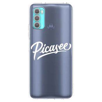 Picasee silikonski prozorni ovitek za Motorola Moto G60 - Picasee - old logo - white