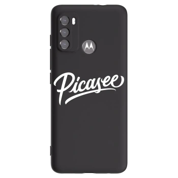 Picasee silikonski črni ovitek za Motorola Moto G60 - Picasee - old logo - white