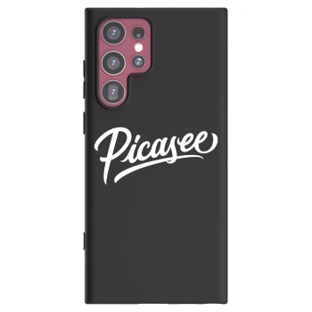 Picasee silikonski črni ovitek za Samsung Galaxy S22 Ultra 5G - Picasee - old logo - white