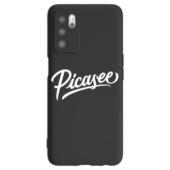 Picasee silikonski črni ovitek za OPPO A16 - Picasee - old logo - white