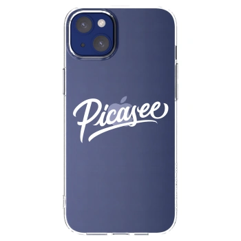 Picasee silikonski prozorni ovitek za Apple iPhone 14 Plus - Picasee - old logo - white