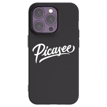 Picasee silikonski črni ovitek za Apple iPhone 14 Pro - Picasee - old logo - white