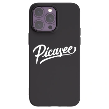 Picasee silikonski črni ovitek za Apple iPhone 14 Pro Max - Picasee - old logo - white