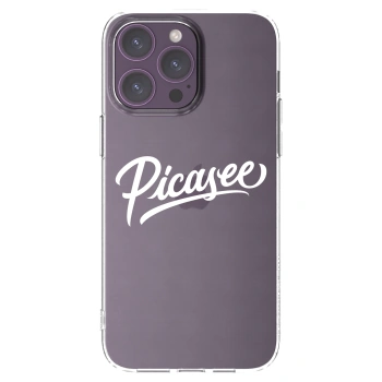 Picasee silikonski prozorni ovitek za Apple iPhone 14 Pro Max - Picasee - old logo - white
