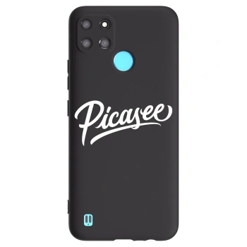 Picasee silikonski črni ovitek za Realme C21Y - Picasee - old logo - white