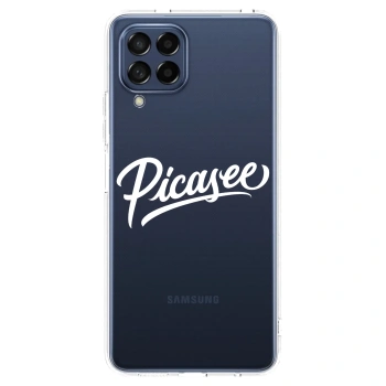 Picasee silikonski prozorni ovitek za Samsung Galaxy M53 5G - Picasee - old logo - white