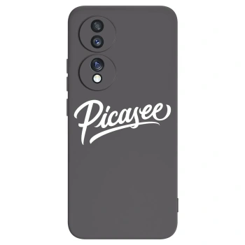 Picasee silikonski črni ovitek za Honor 70 - Picasee - old logo - white