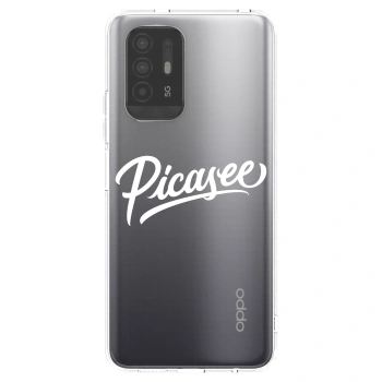 Picasee silikonski prozorni ovitek za OPPO A94 5G - Picasee - old logo - white