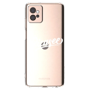 Picasee silikonski prozorni ovitek za Motorola Moto G32 - Picasee - old logo - white