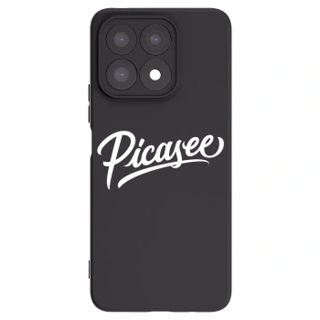 Picasee silikonski črni ovitek za Honor X8a - Picasee - old logo - white