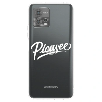 Picasee silikonski prozorni ovitek za Motorola Moto G72 - Picasee - old logo - white