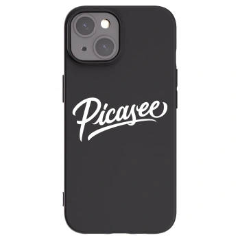 Picasee silikonski črni ovitek za Apple iPhone 15 - Picasee - old logo - white