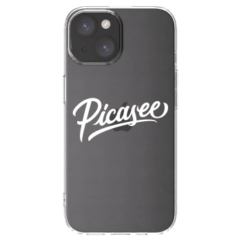Picasee silikonski prozorni ovitek za Apple iPhone 15 - Picasee - old logo - white