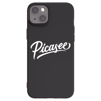 Picasee silikonski črni ovitek za Apple iPhone 15 Plus - Picasee - old logo - white