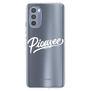 Picasee silikonski prozorni ovitek za Motorola Moto G62 - Picasee - old logo - white