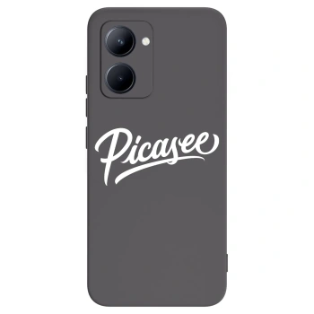 Picasee silikonski črni ovitek za Realme C33 (2023) - Picasee - old logo - white