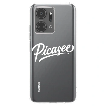 Picasee silikonski prozorni ovitek za Honor X7a - Picasee - old logo - white