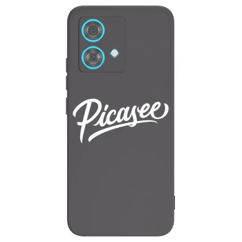 Picasee silikonski črni ovitek za Motorola Edge 40 Neo - Picasee - old logo - white