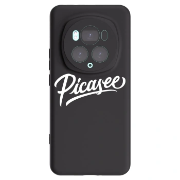 Picasee silikonski črni ovitek za Honor Magic6 Pro - Picasee - old logo - white