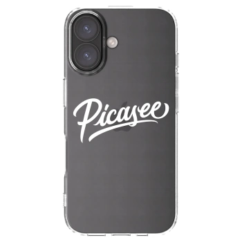 Picasee silikonski prozorni ovitek za Apple iPhone 16 - Picasee - old logo - white