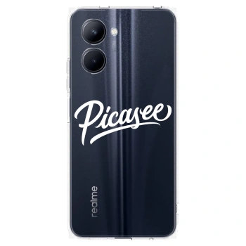 Picasee silikonski prozorni ovitek za Realme C33 (2023) - Picasee - old logo - white