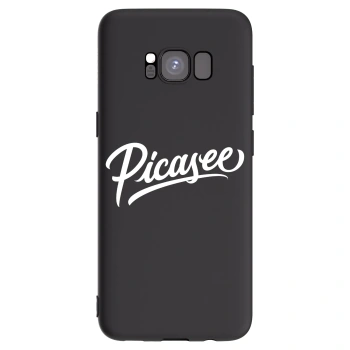 Picasee silikonski črni ovitek za Samsung Galaxy S8 G950F - Picasee - old logo - white