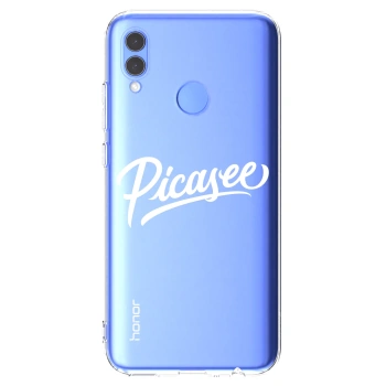 Picasee silikonski prozorni ovitek za Honor 10 Lite - Picasee - old logo - white