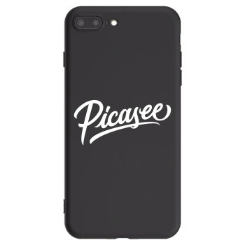 Picasee silikonski črni ovitek za Apple iPhone 7 Plus - Picasee - old logo - white