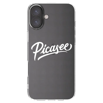 Picasee silikonski prozorni ovitek za Apple iPhone 16 Plus - Picasee - old logo - white