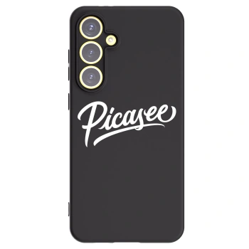 Picasee silikonski črni ovitek za Samsung Galaxy S24 FE S721B - Picasee - old logo - white