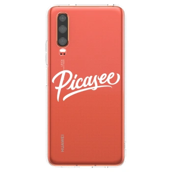 Picasee silikonski prozorni ovitek za Huawei P30 - Picasee - old logo - white