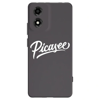 Picasee silikonski črni ovitek za Motorola Moto E14 - Picasee - old logo - white