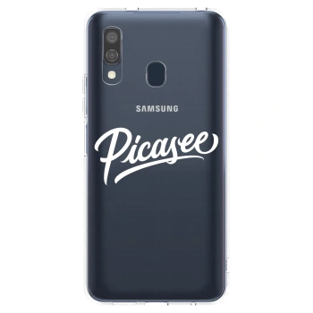 Picasee silikonski prozorni ovitek za Samsung Galaxy A40 A405F - Picasee - old logo - white