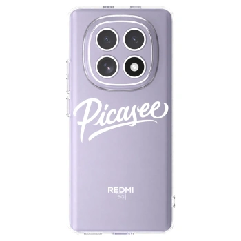 Picasee silikonski prozorni ovitek za Xiaomi Redmi Note 15 - Picasee - old logo - white