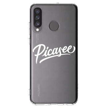 Picasee silikonski prozorni ovitek za Huawei P30 Lite - Picasee - old logo - white