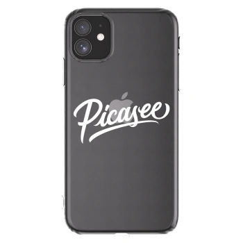 Picasee silikonski prozorni ovitek za Apple iPhone 11 - Picasee - old logo - white