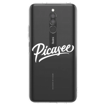 Picasee silikonski prozorni ovitek za Xiaomi Redmi 8 - Picasee - old logo - white
